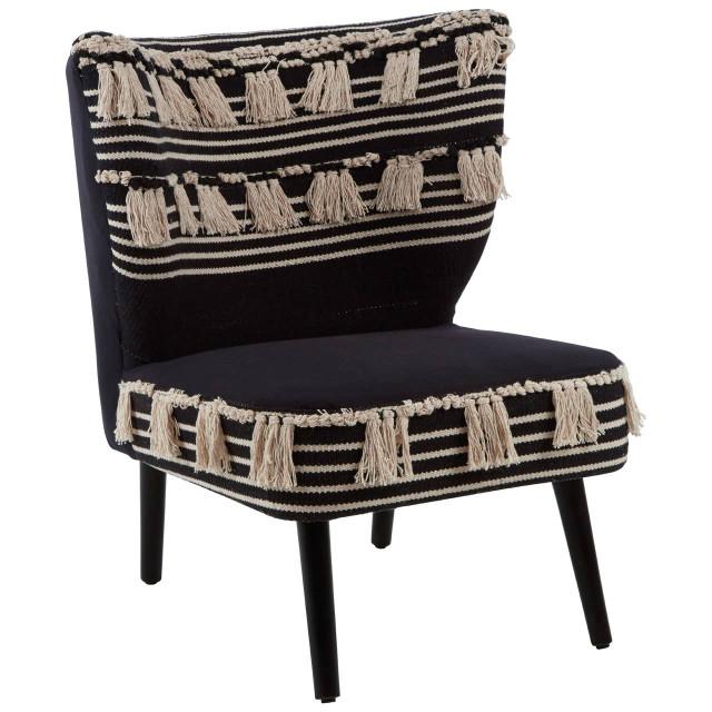 premier housewares Cefena Black Moroccan Chair