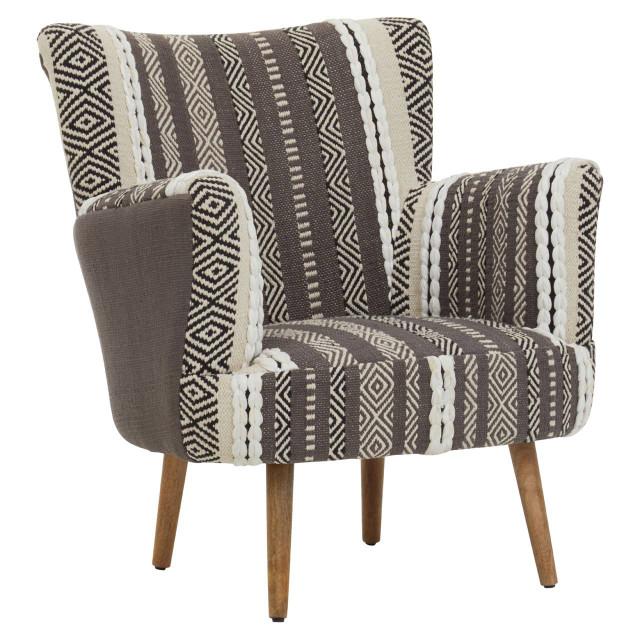 Premier Housewares Cefena Grey And White Chair