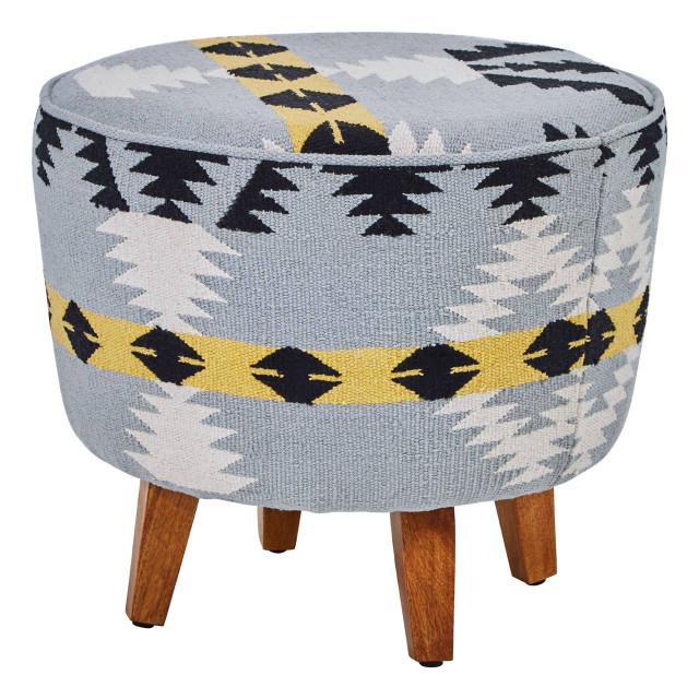 Premier Housewares Cefena Round Footstool