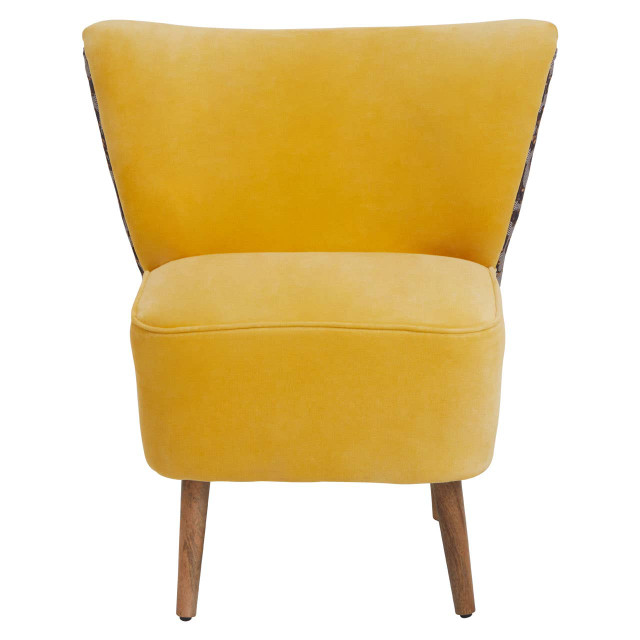 premier housewares Cefena Yellow Print Chair