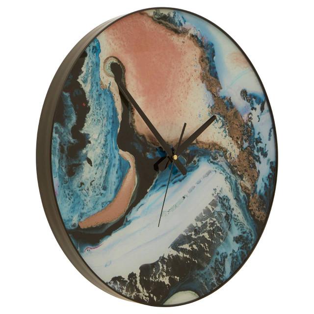 Premier Housewares Celina Pink And Blue Wall Clock