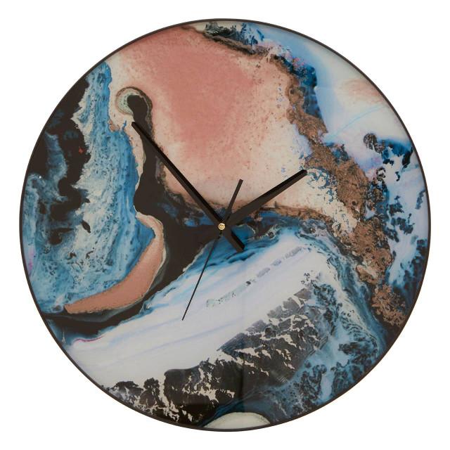 premier housewares Celina Pink And Blue Wall Clock