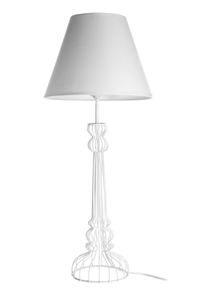 Premier Housewares Chicago White Table Lamp