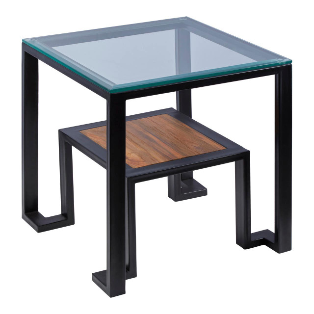 Premier Housewares Cibo Side Table With Shelf