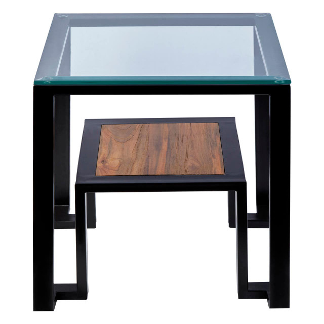 premier housewares Cibo Side Table with Shelf