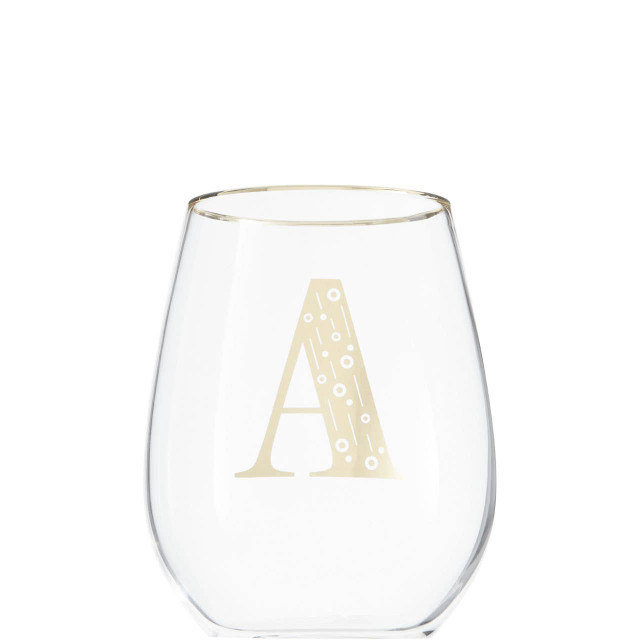 Premier Housewares Claro Letter A Curved Tumbler