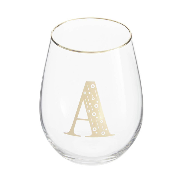 Premier Housewares Claro Letter A Curved Tumbler