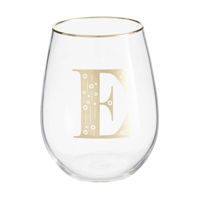 Premier Housewares Claro Letter E Curved Tumbler