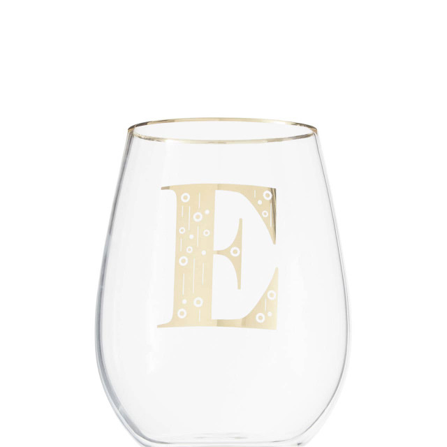 premier housewares Claro Letter E Curved Tumbler