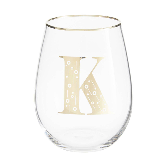 Premier Housewares Claro Letter K Curved Tumbler