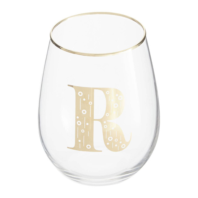 Premier Housewares Claro Letter R Curved Tumbler