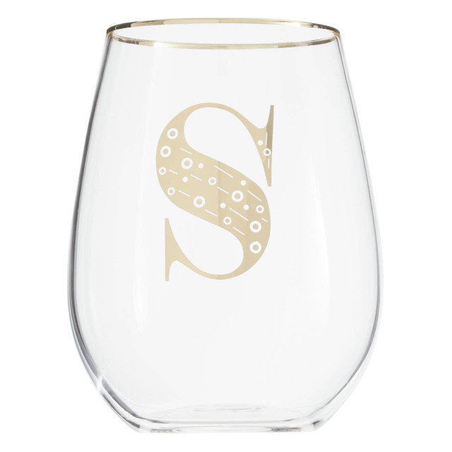 Premier Housewares Claro Letter S Curved Tumbler