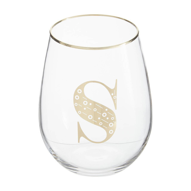 Premier Housewares Claro Letter S Curved Tumbler