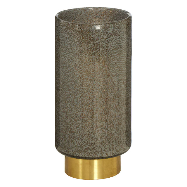 Premier Housewares Cleo Large Grey And Gold Vase