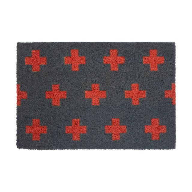 Premier Housewares Coir Neon Crosses Doormat