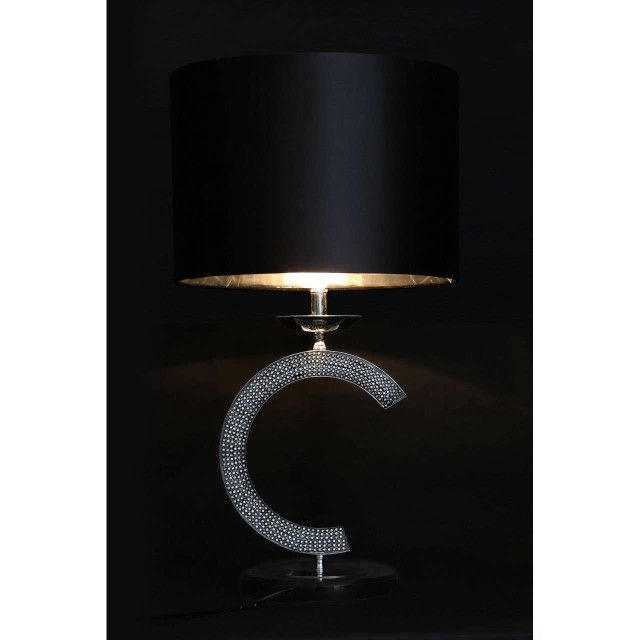 Premier Housewares Cole Glittering C Table Lamp