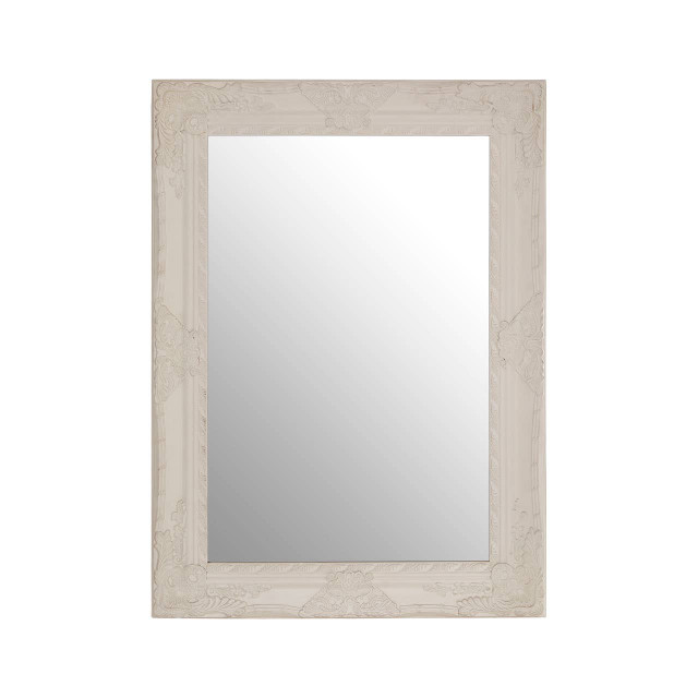 Premier Housewares Como White Ornate Wall Mirror