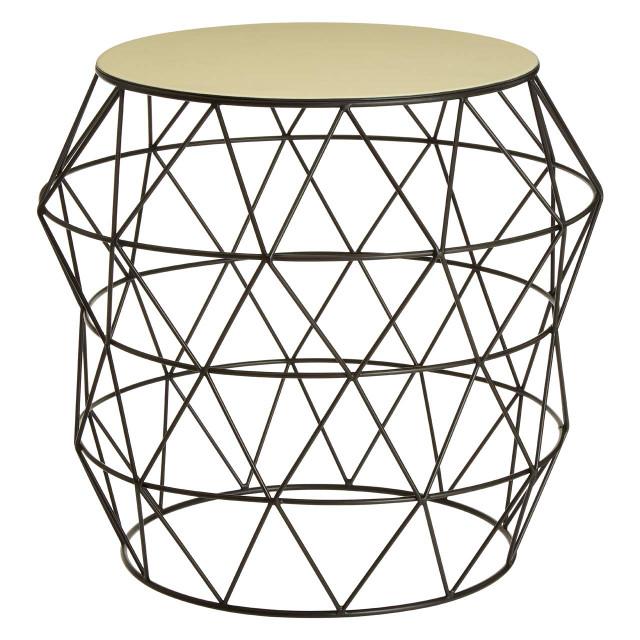 Premier Housewares Corina Ivory Top Side Table