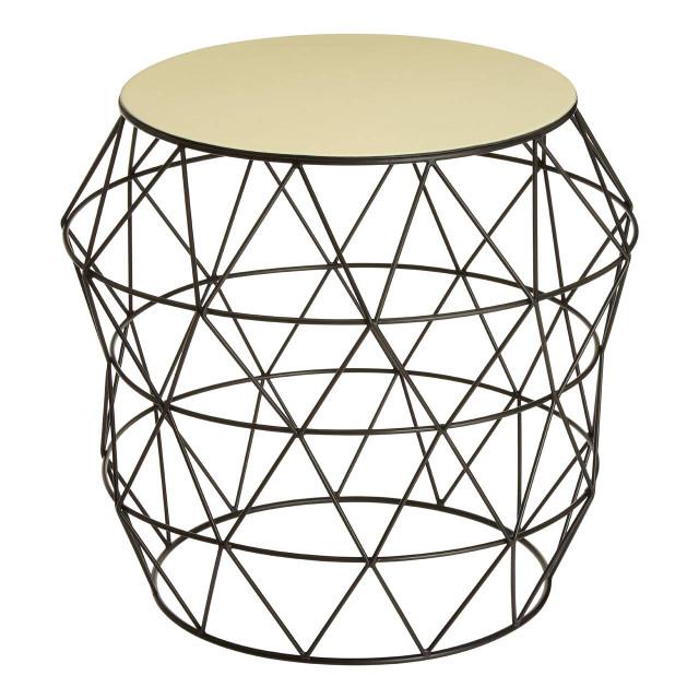 Premier Housewares Corina Ivory Top Side Table