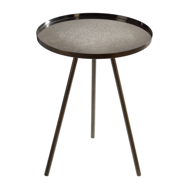 Premier Housewares Corra Black Finish Side Table