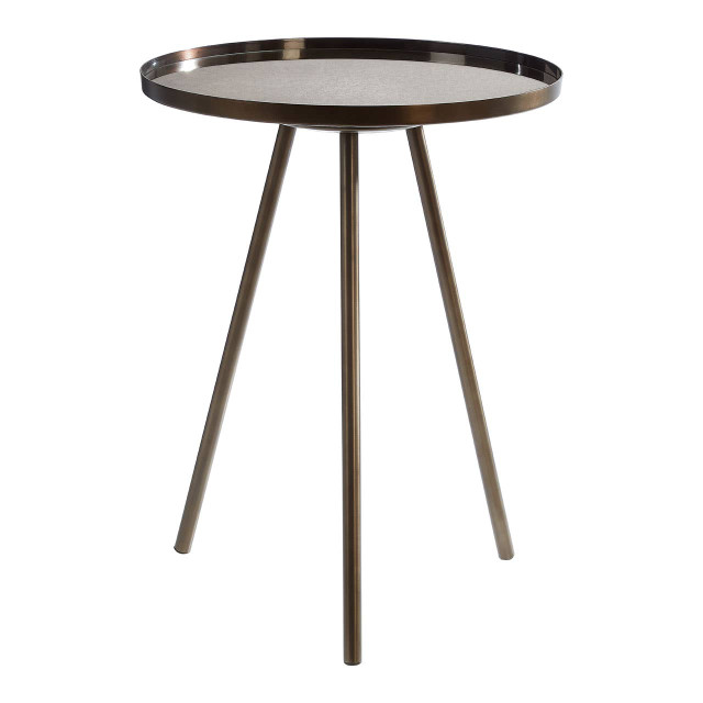 premier housewares Corra Black Finish Side Table