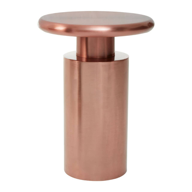 Premier Housewares Corra Copper Finish Side Table