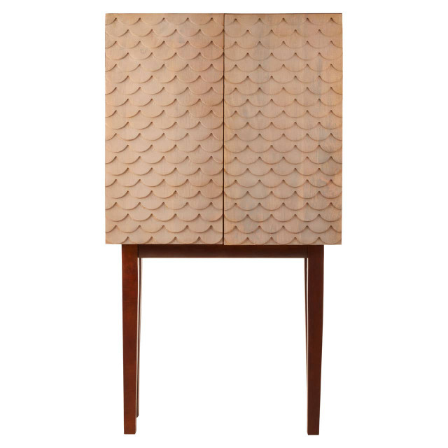 premier housewares Costal Mango Wood Cabinet