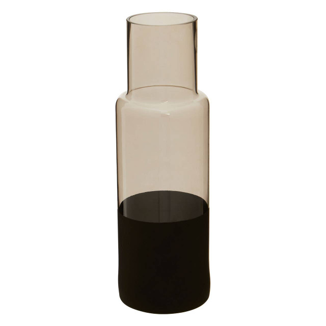 Premier Housewares Cova Smoked Glass Bottle Vase