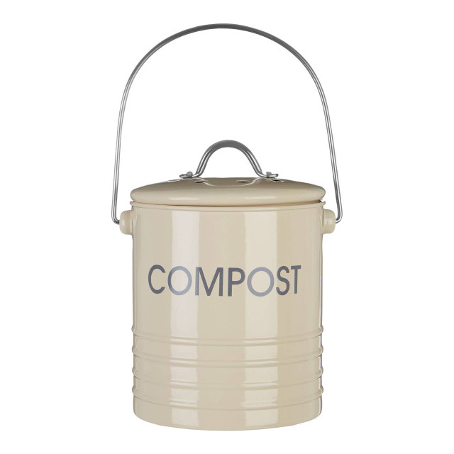 premier housewares Cream Compost Bin with Handle