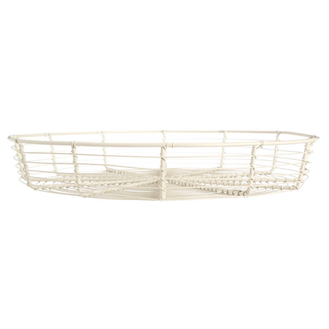 Premier Housewares Cream Wire Bread Basket