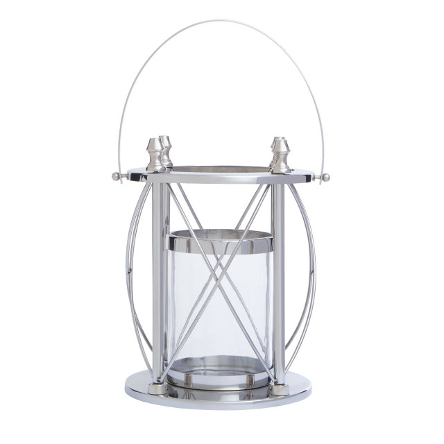 Premier Housewares Cruzar Small Silver Lantern