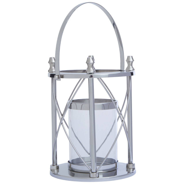 Premier Housewares Cruzar Small Silver Lantern