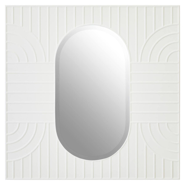 Premier Housewares Danta Off White Wall Mirror