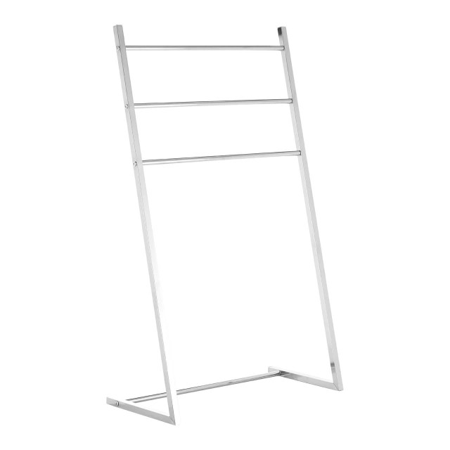 Premier Housewares Dara 3 Arm Chrome Towel Stand