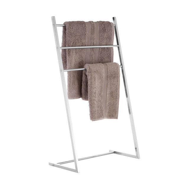 Premier Housewares Dara 3 Arm Chrome Towel Stand