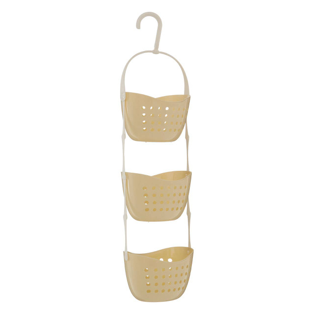 Premier Housewares Dara 3 Tier Cream Shower Caddy