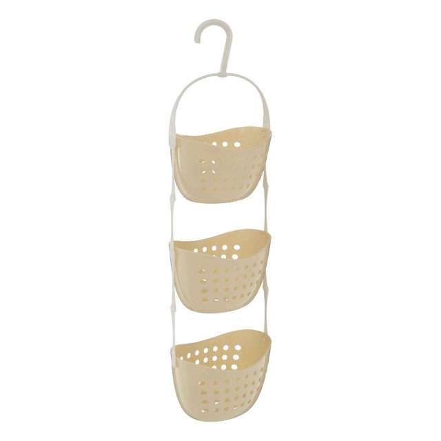 Premier Housewares Dara 3 Tier Cream Shower Caddy