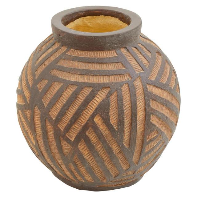 Premier Housewares Darnell Round Brown Planter