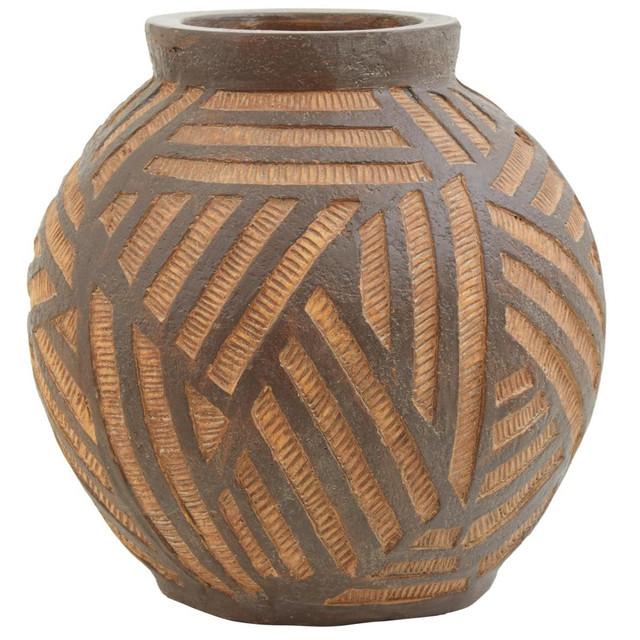 premier housewares Darnell Round Brown Planter