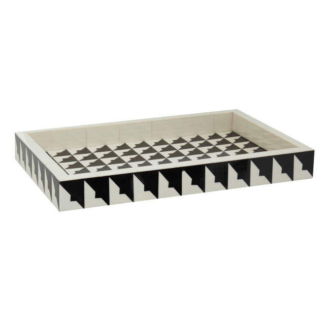 Premier Housewares Davino Black And White Tray