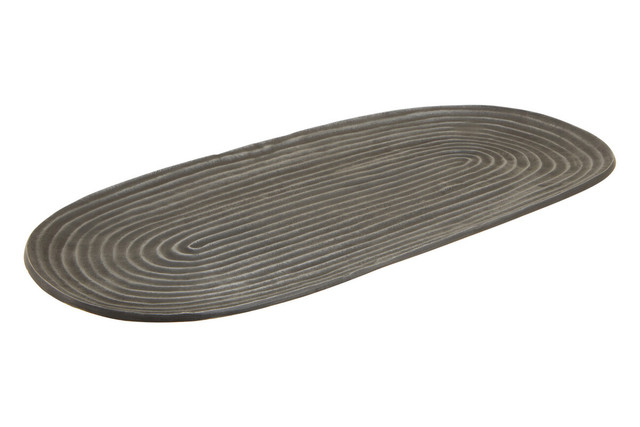 premier housewares Dax Small Grey Oval Dish