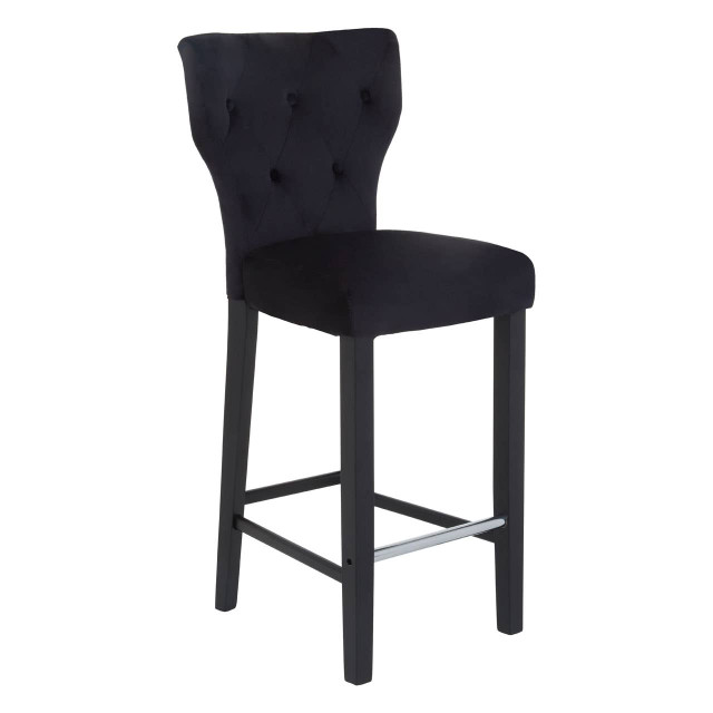 Premier Housewares Decatour Black Bar Stool