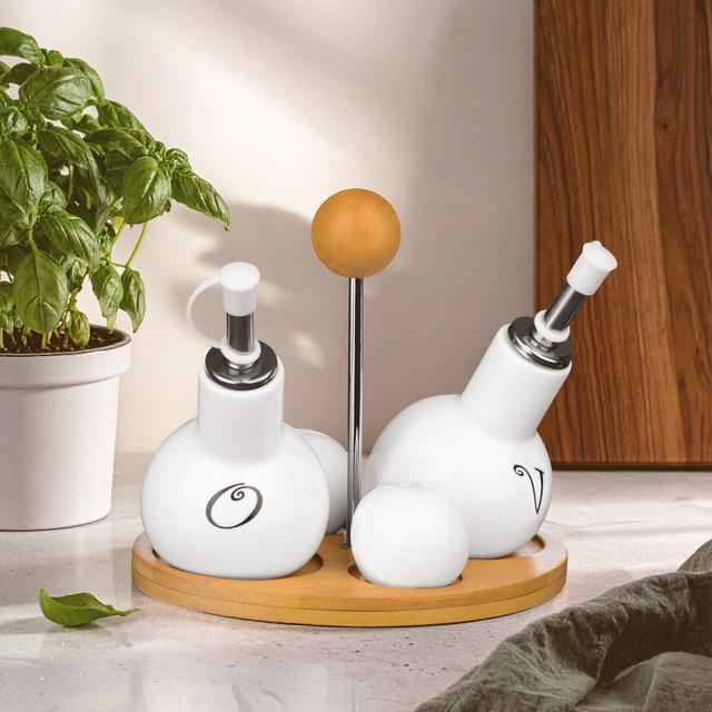 Premier Housewares Dela 4pc Round Condiment Set
