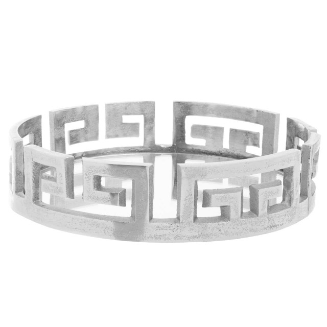 premier housewares Delphi Round Silver Finish Tray