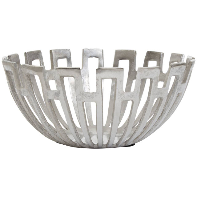 premier housewares Delphi Small Silver Finish Bowl