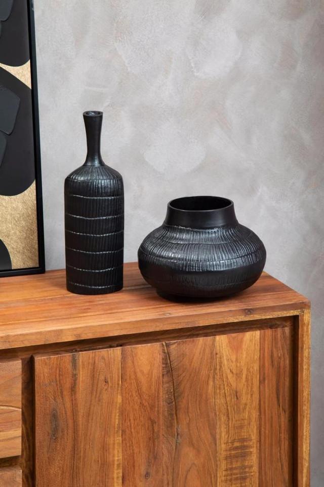 Premier Housewares Deomali Small Black Finish Vase
