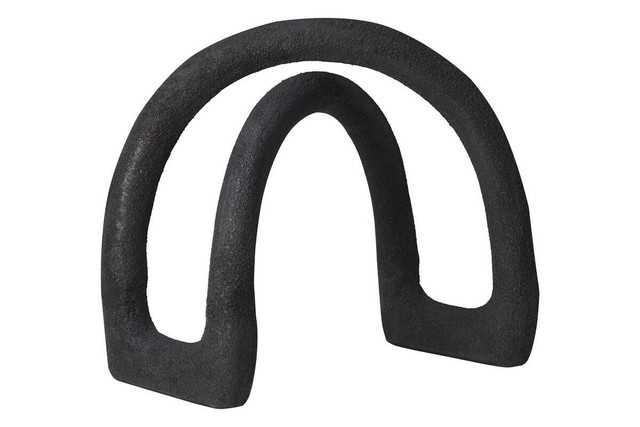 Premier Housewares Deriva Textured Black Sculpture