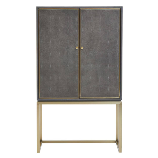 Premier Housewares Deskey Shagreen Effect Cabinet