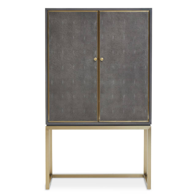 premier housewares Deskey Shagreen Effect Cabinet