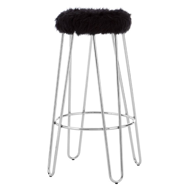 Premier Housewares District Black Bar Stool